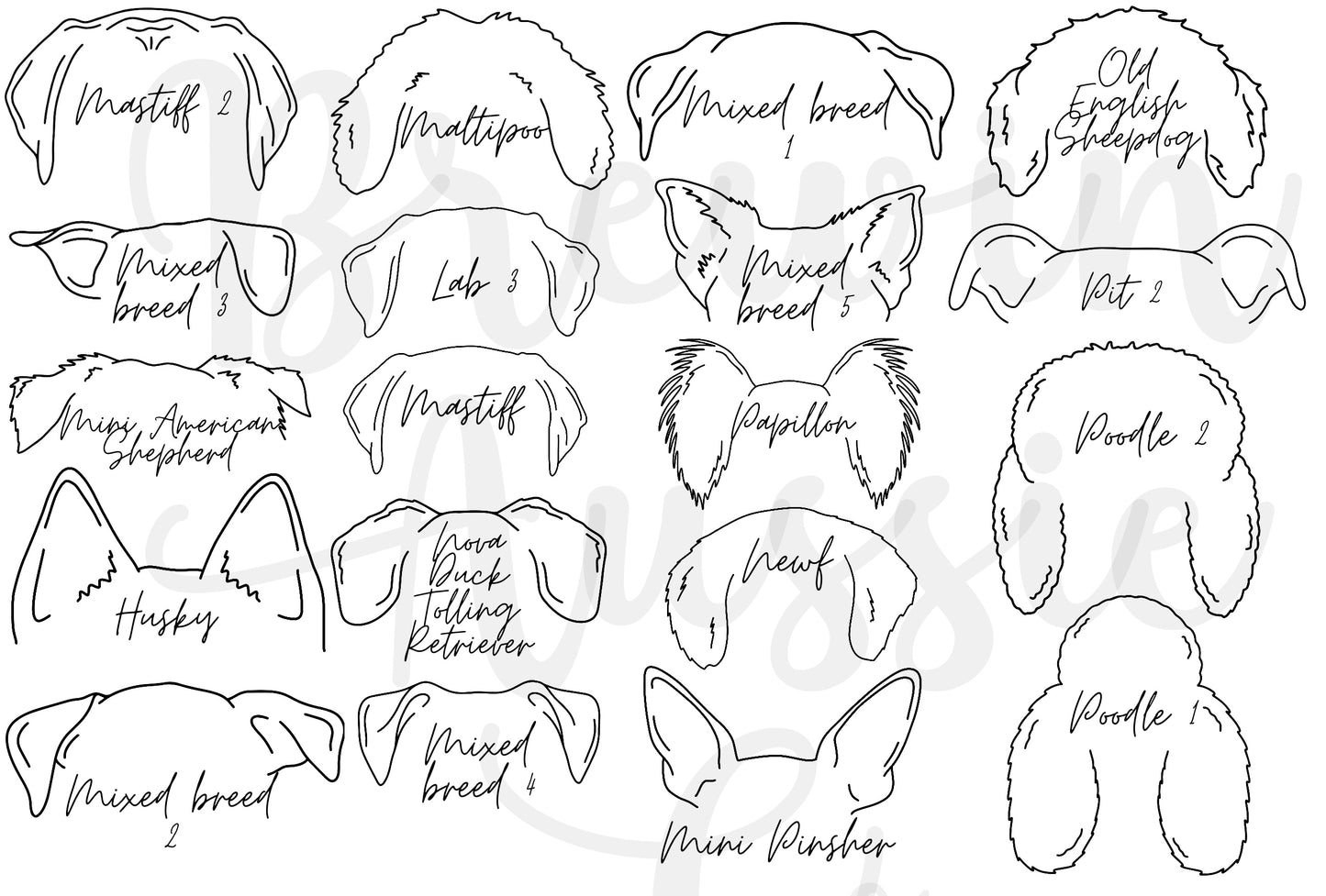 Small Dog Ear Treat Jar