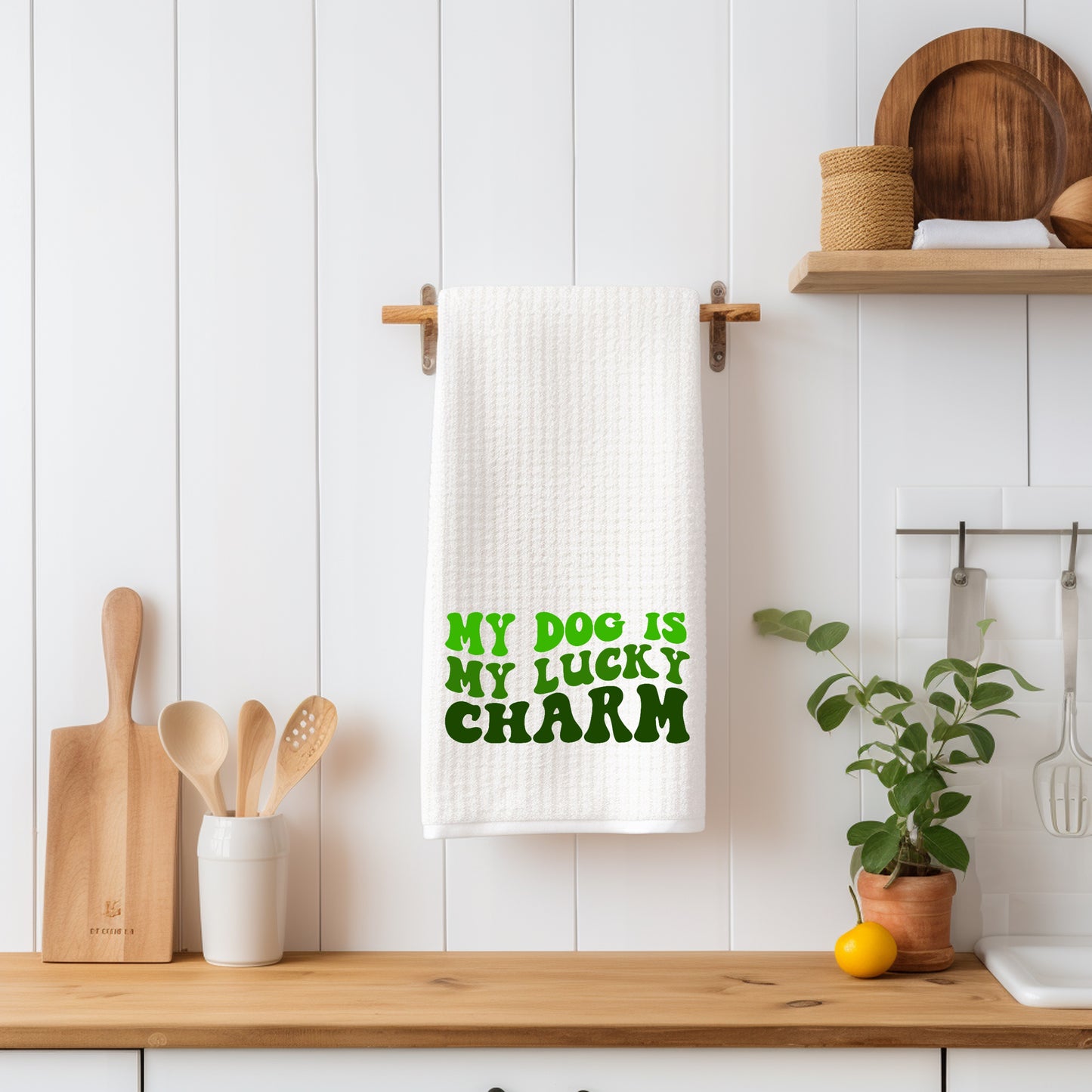 My Dog Is My Lucky Charm Towel