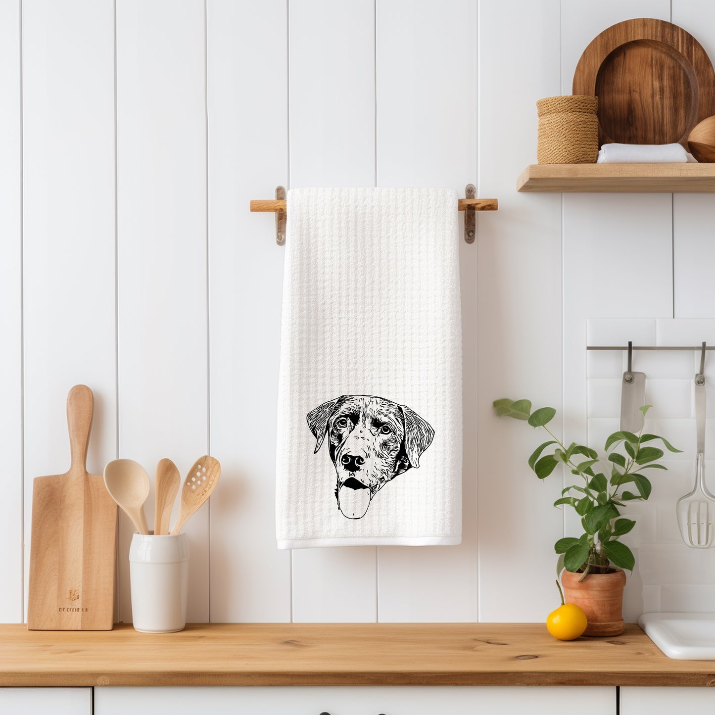 Dog Drawing Kitchen Towel