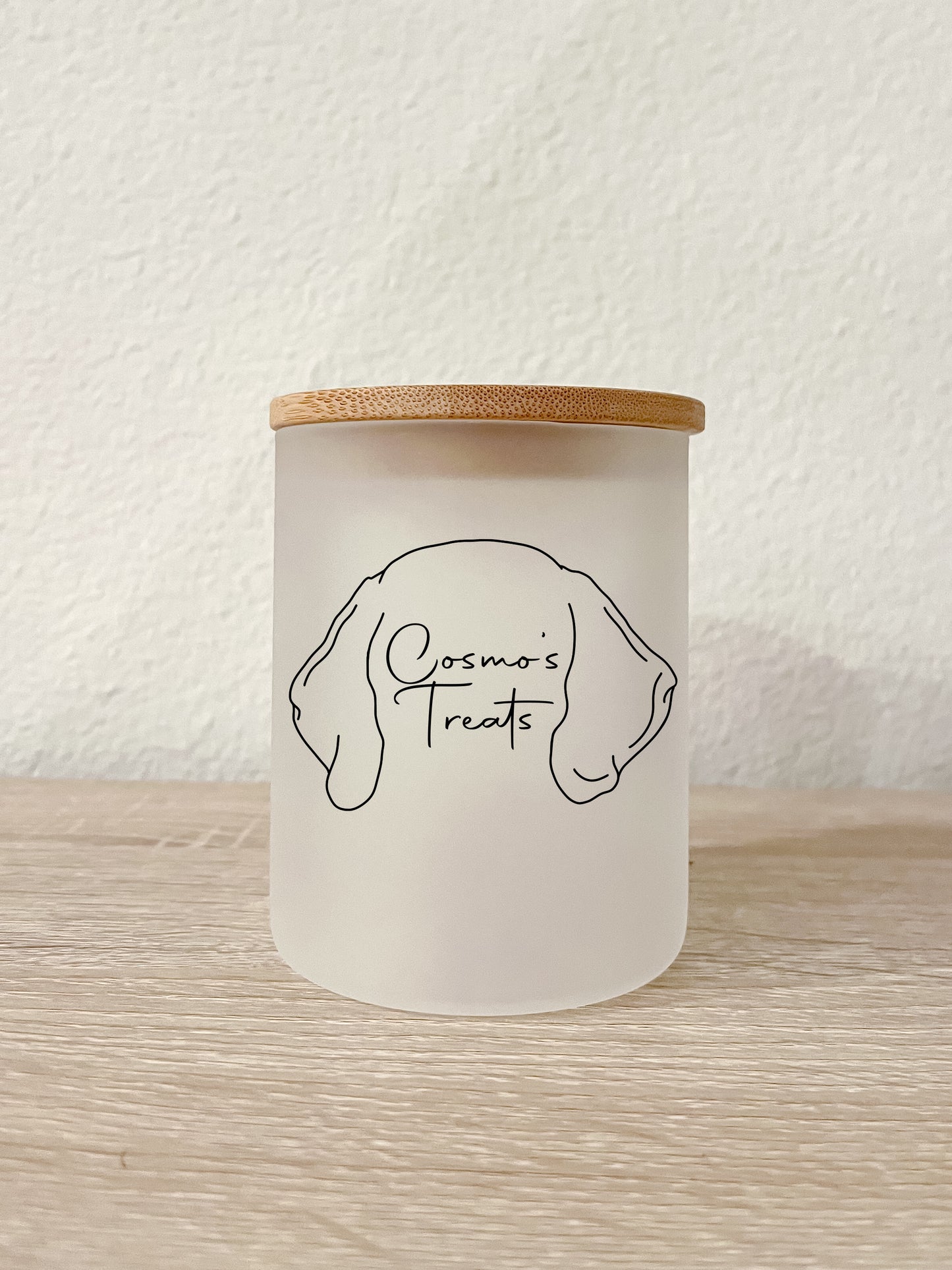 Small Dog Ear Treat Jar
