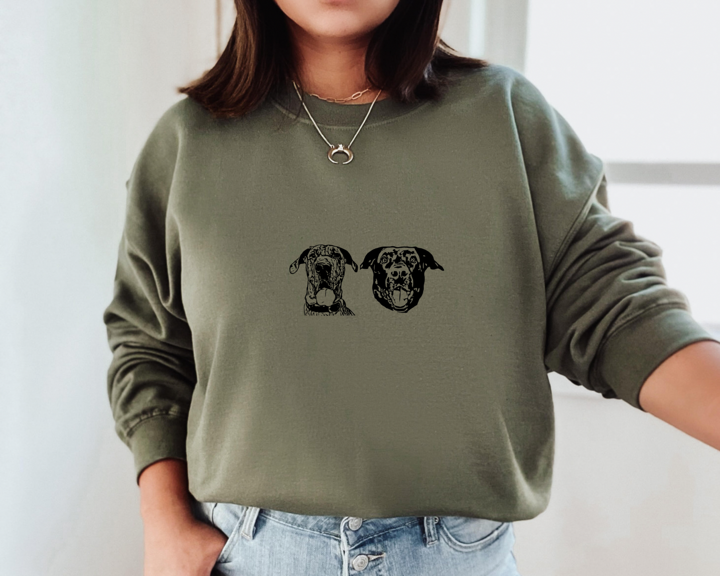 ** PREORDER** Dog Drawing Crewneck