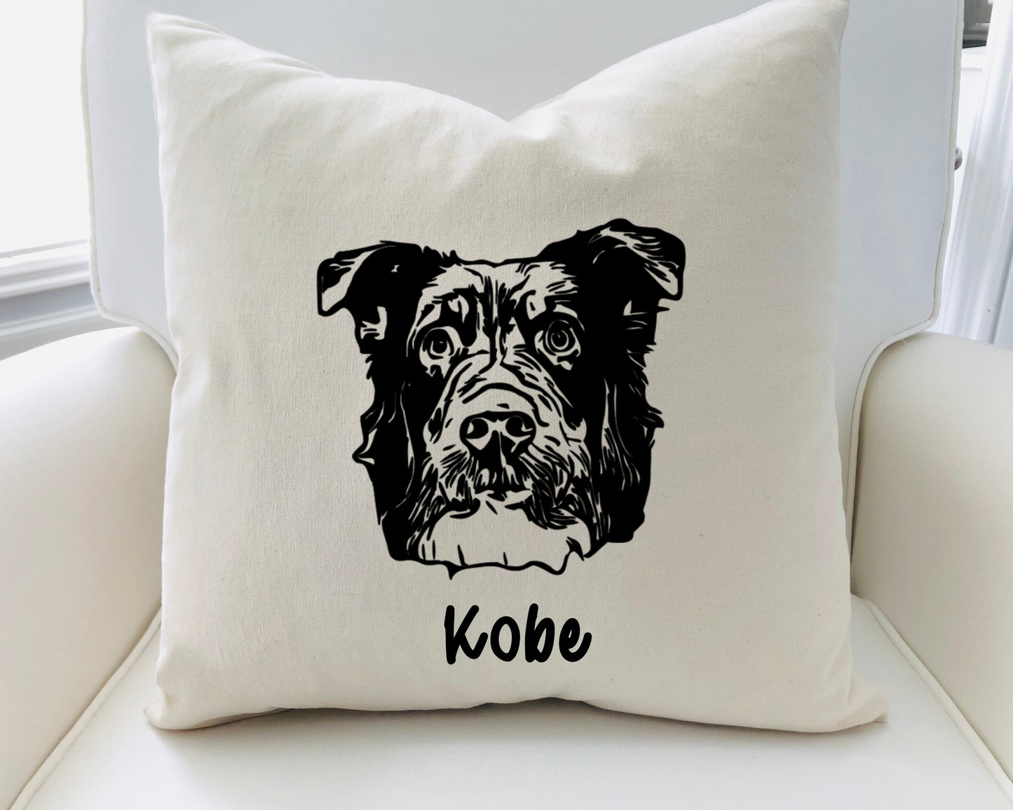 Dog Drawing Pillow