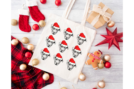 Santa Hat Multiple Drawing Tote