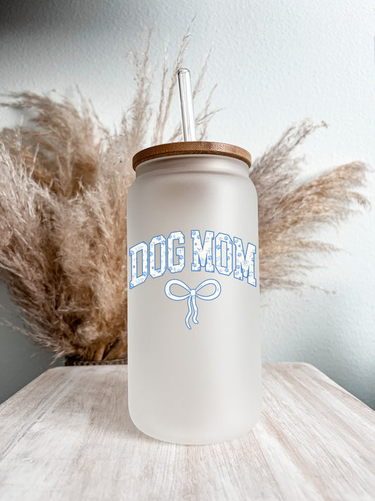 Dainty Dog Mom Glass Can