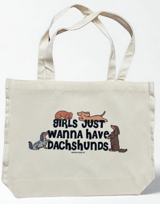 SCWF Girls Just Wanna Have Dachshunds Tote