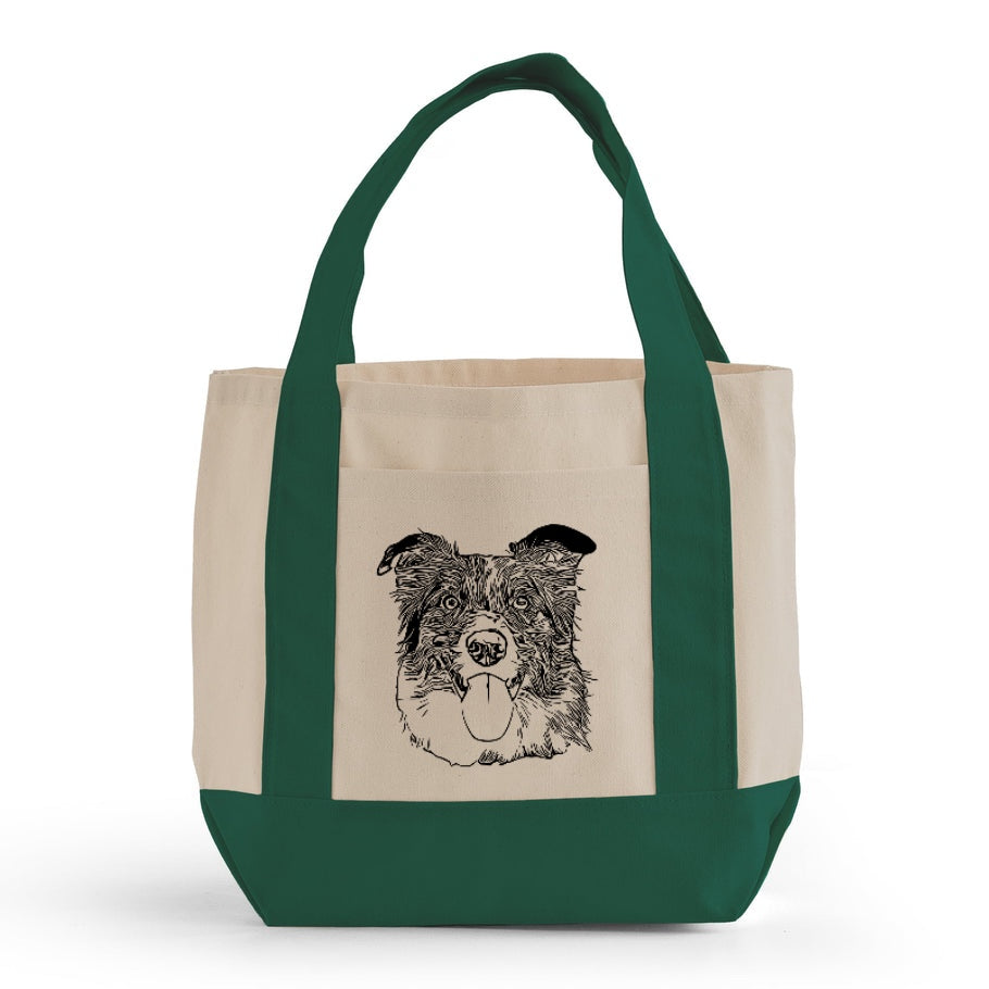 Dog Drawing Market Tote