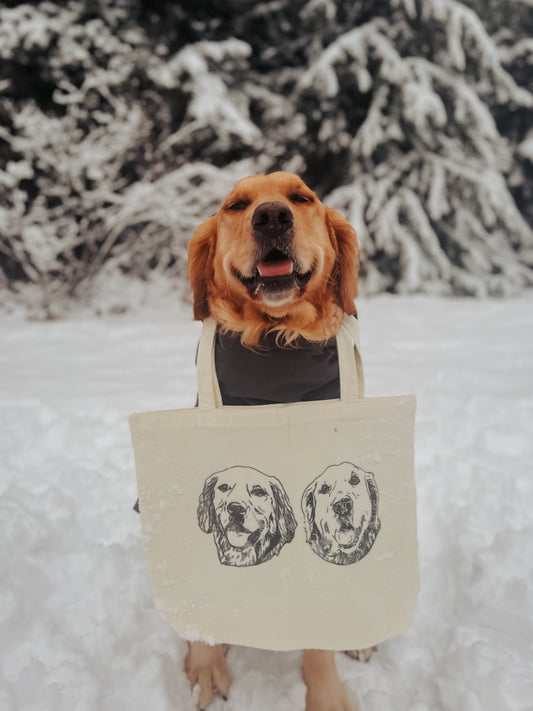 Dog Drawing Tote