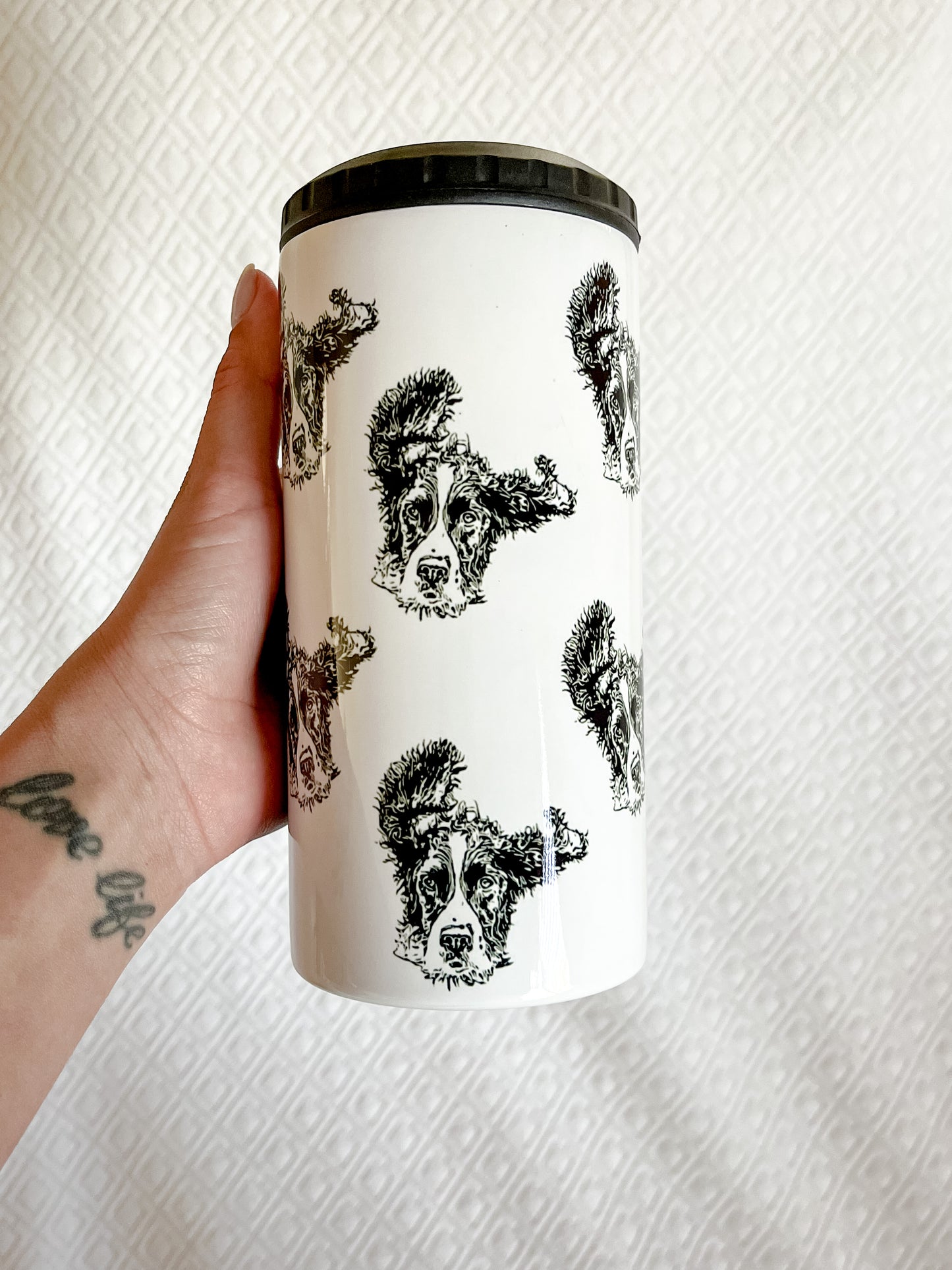 Dog Drawing Can Cooler