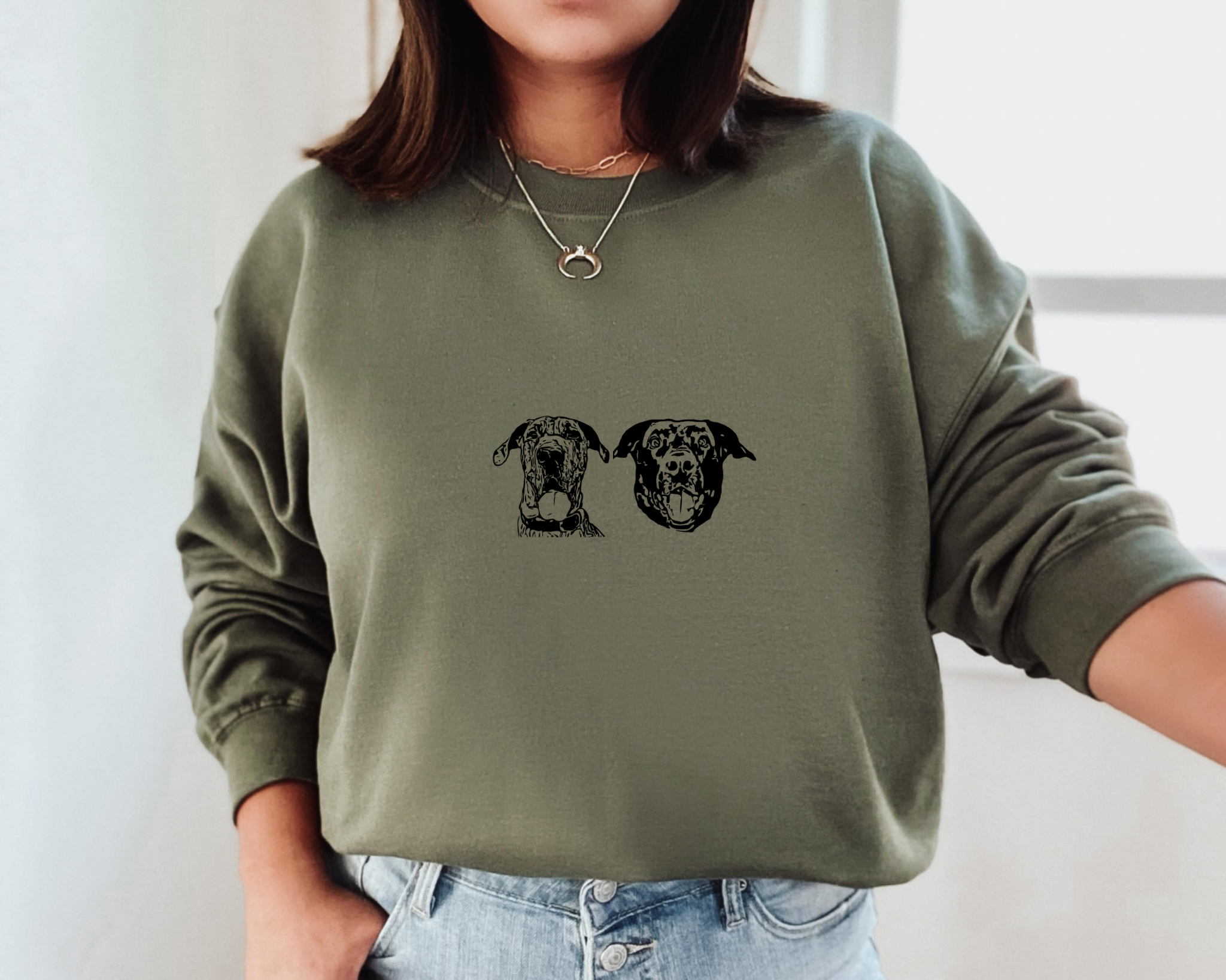 ** PREORDER** Dog Drawing Crewneck
