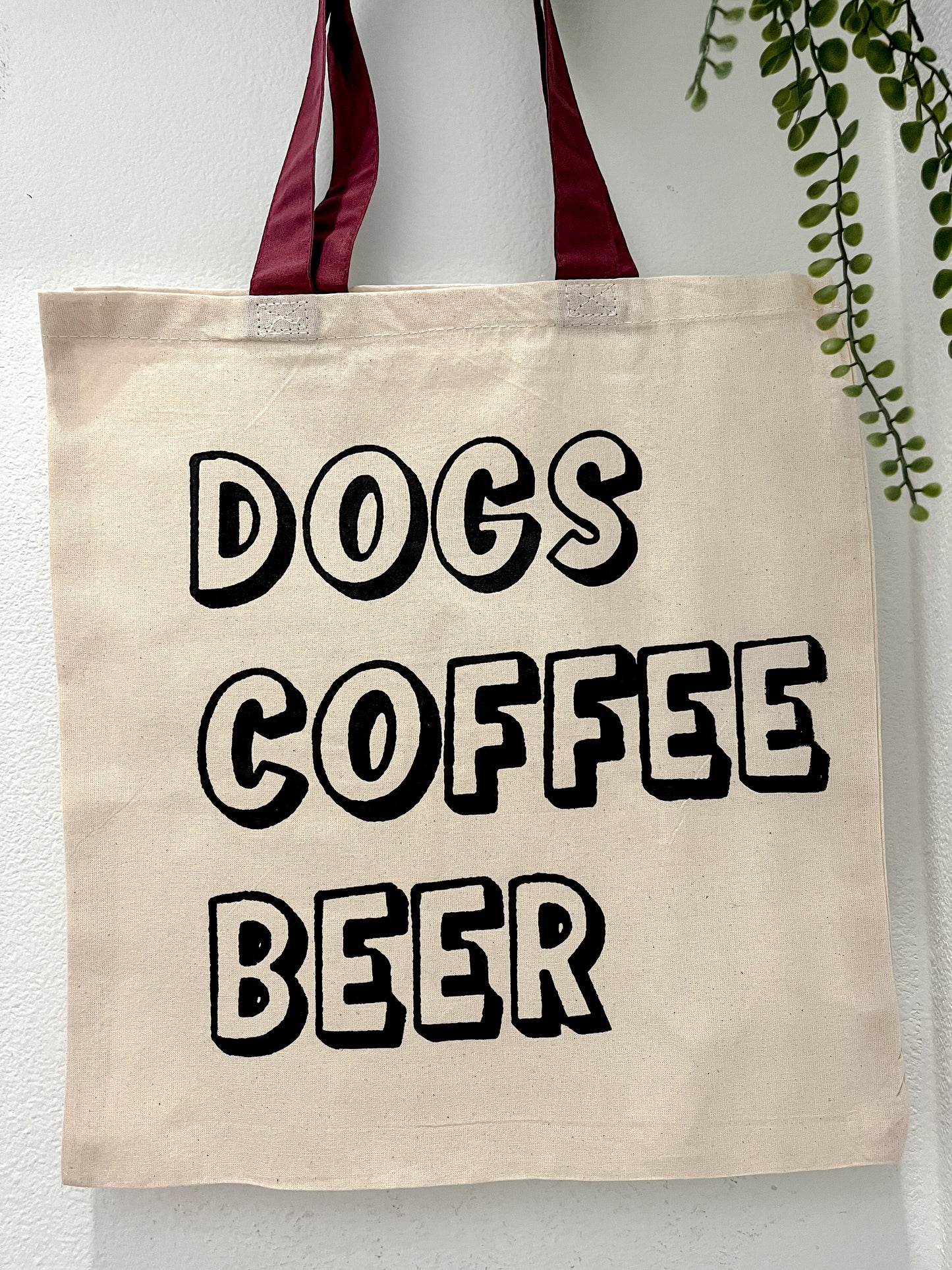 Dogs, Coffee, Beer Tote
