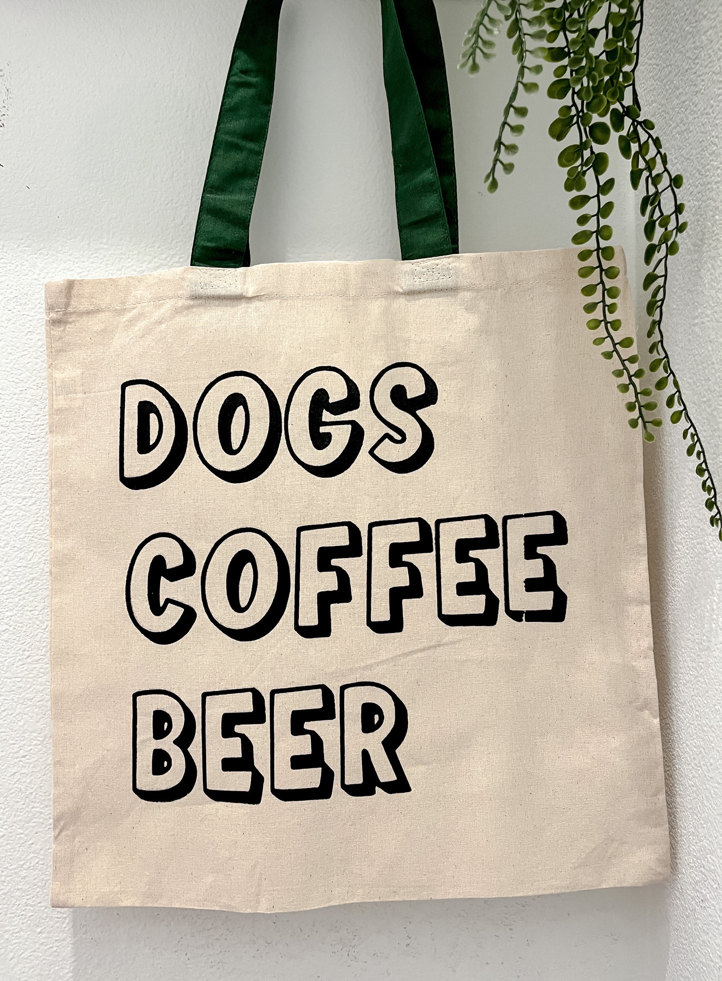 Dogs, Coffee, Beer Tote